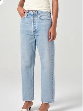 Agolde 90’s Crop High Waisted jeans Light wash size 24